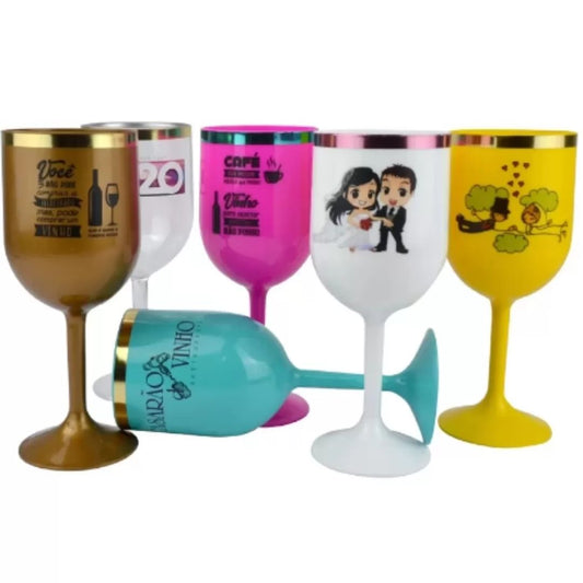 Taça de Vinho 290 ML com borda