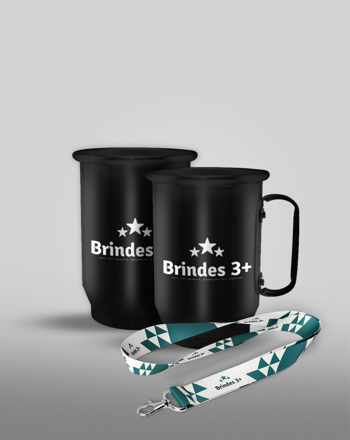 Caneca de Alumínio + Tirante Personalizáveis – Atlética